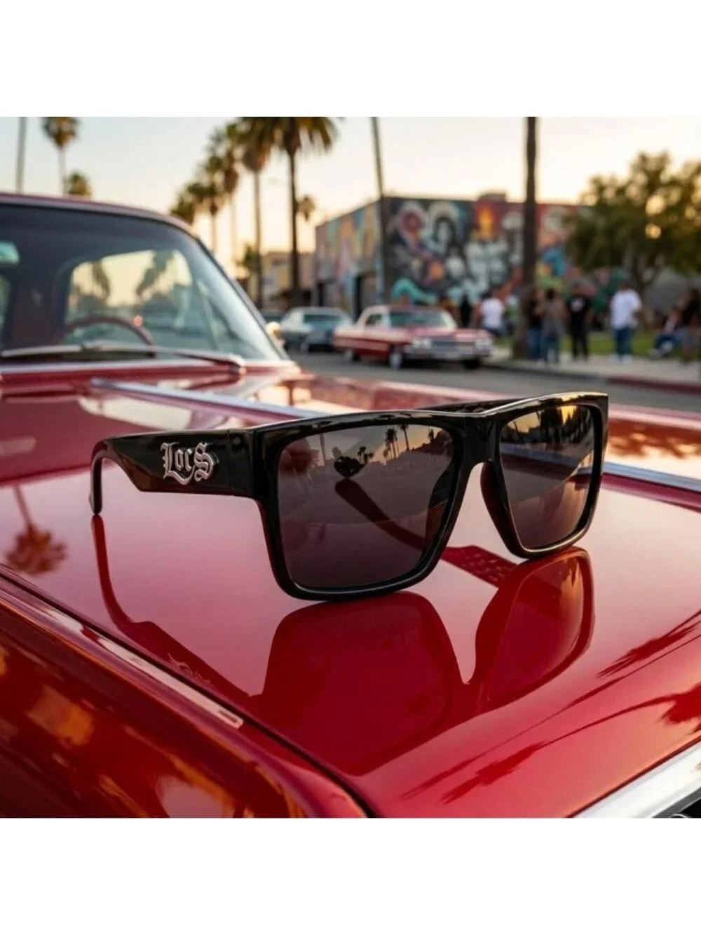 Stylish Square Sunglasses for Men - Hip Hop Cholo Look, UV Protection, Trendy